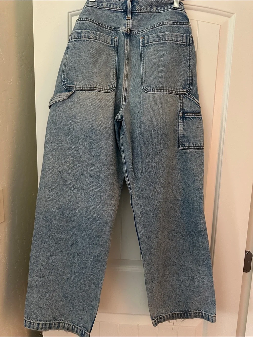 Abercrombie & Fitch Light Blue Relaxed Carpenter Jeans